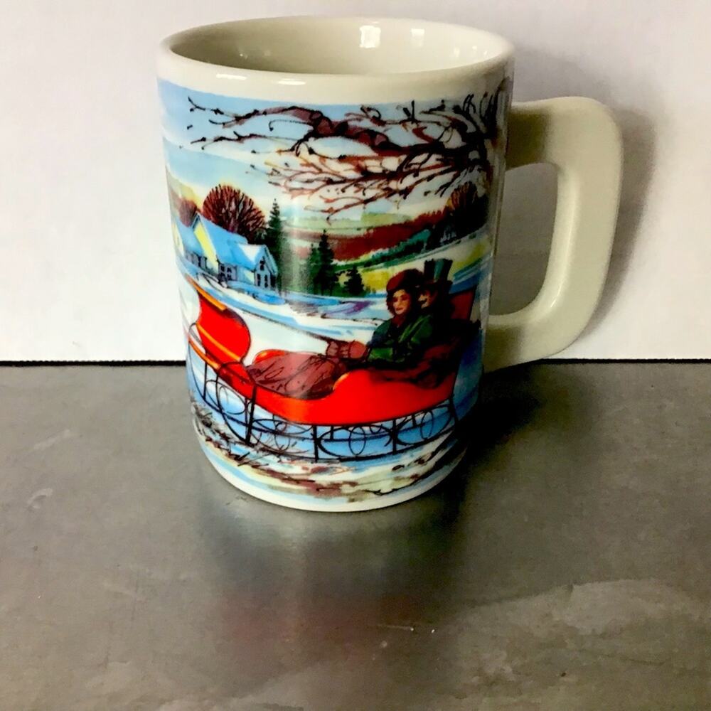 Vintage Houston Foods 1992 Oversize Christmas Mug Coffee Hot Cocoa Cup